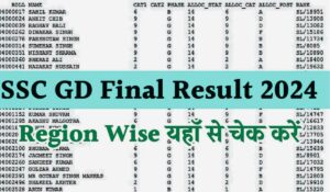 SSC GD 2024 Final Result