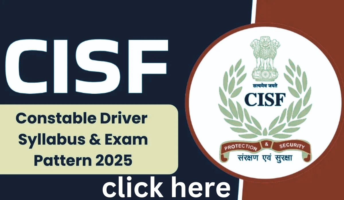 CISF Constable Driver Syllabus 2025