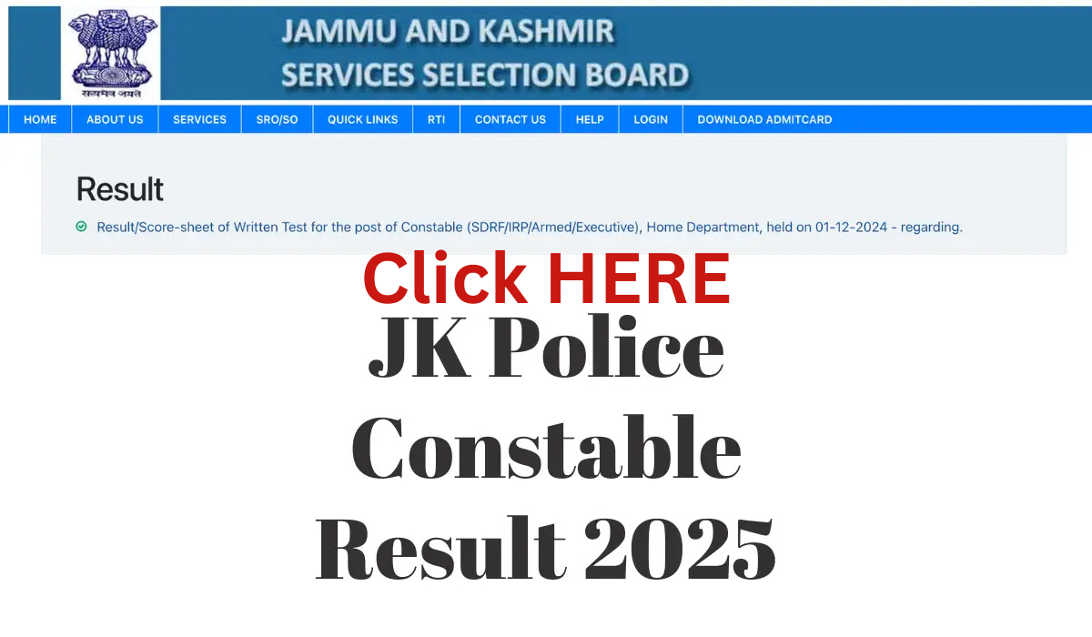 JKSSSB JK Police Constable