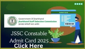 JSSC Constable Admit Card 2025