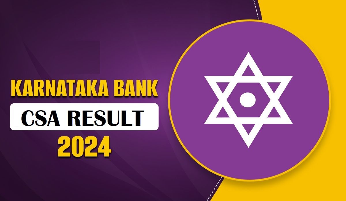 Karnataka Bank CSA Result 2024