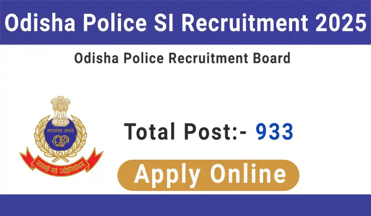 Odisha Police SI Recruitment 2025