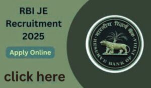 RBI JE Exam Date 2025