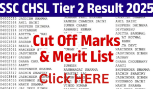 SSC CHSL Tier 2 Result 2025