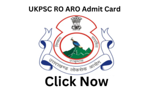 UKPSC RO ARO Admit Card