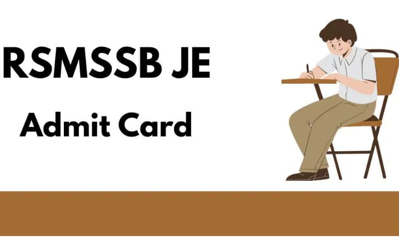 RSMSSB JE Admit Card 2025