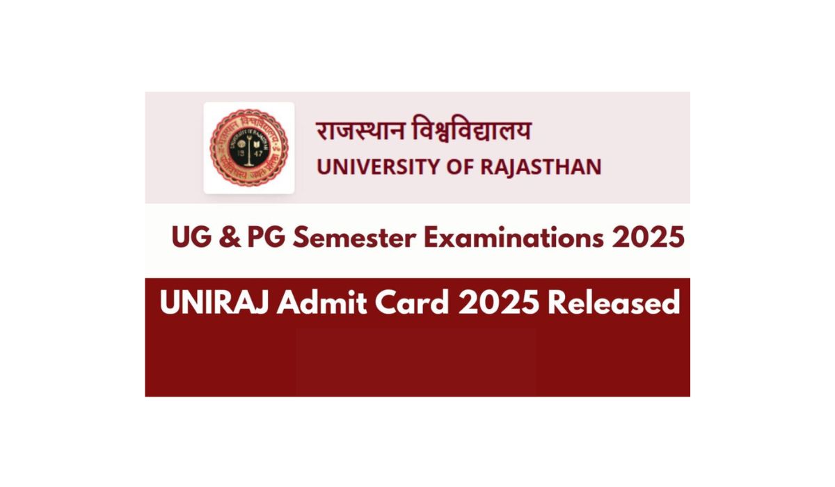 Uniraj Admit card 2025