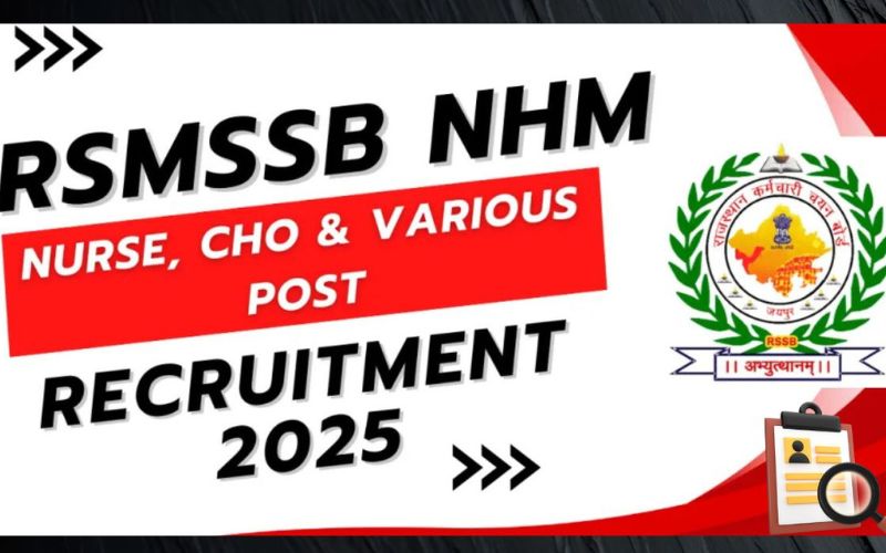 RSMSSB NHM Recruitment 2025