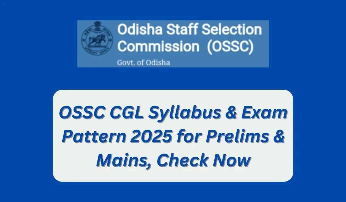 ossc cgl syllabus & exam pattern