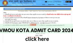 VMOU Kota Admit Card 2024