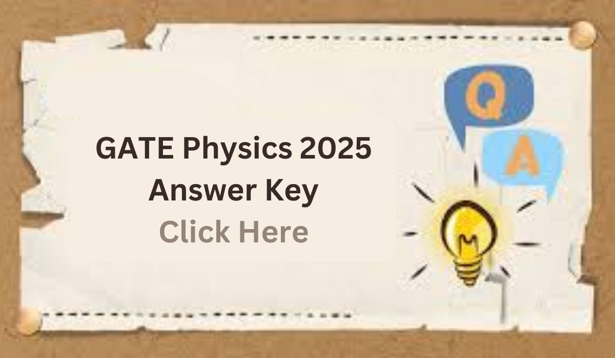 GATE Physics 2025 Answer Key