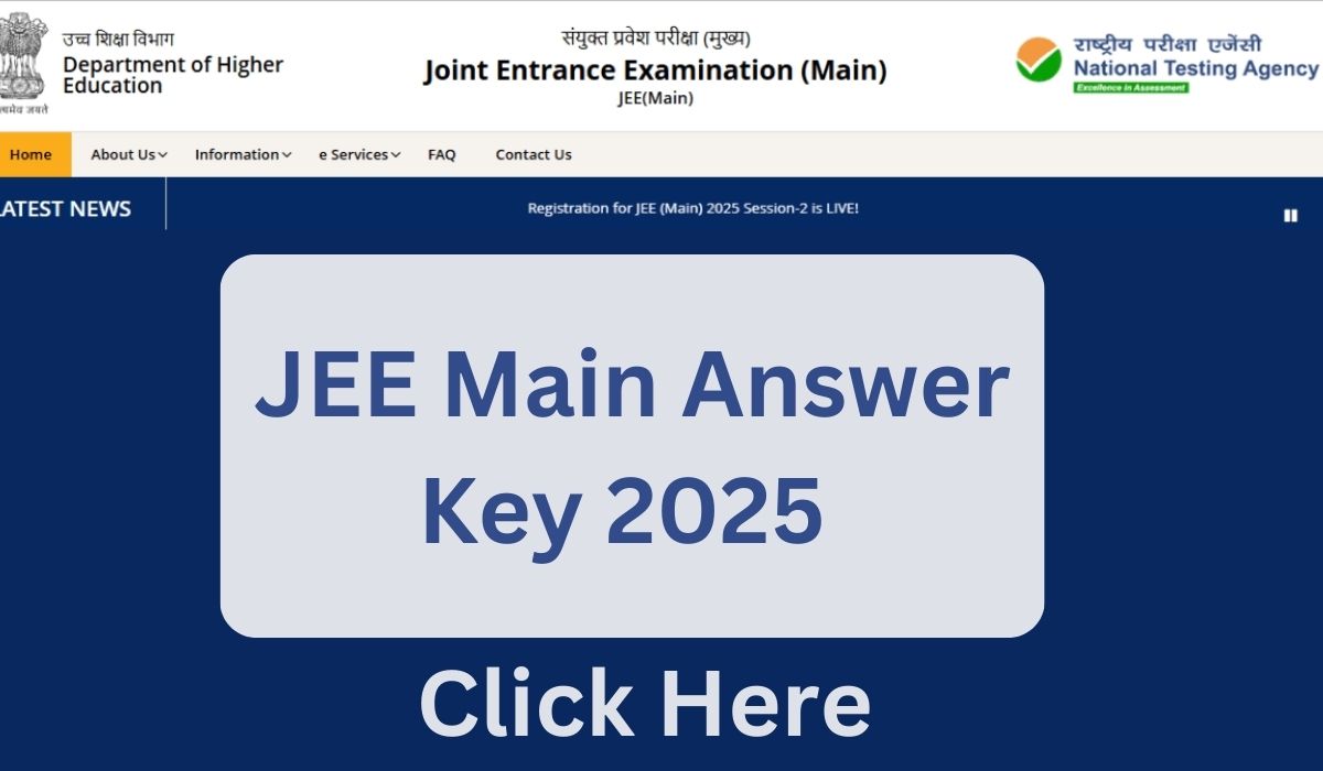 JEE Main Answer Key 2025