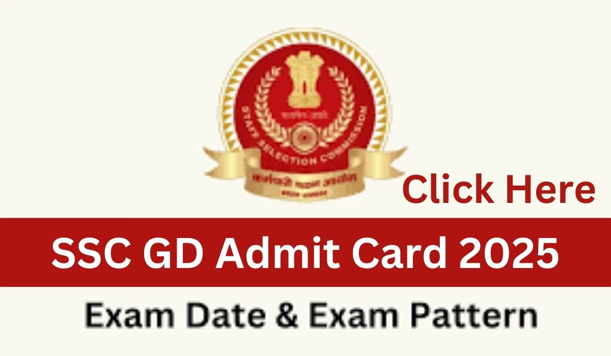 SSC GD Admit Card 2025