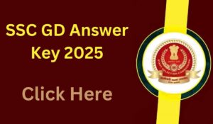 SSC GD Answer Key 2025