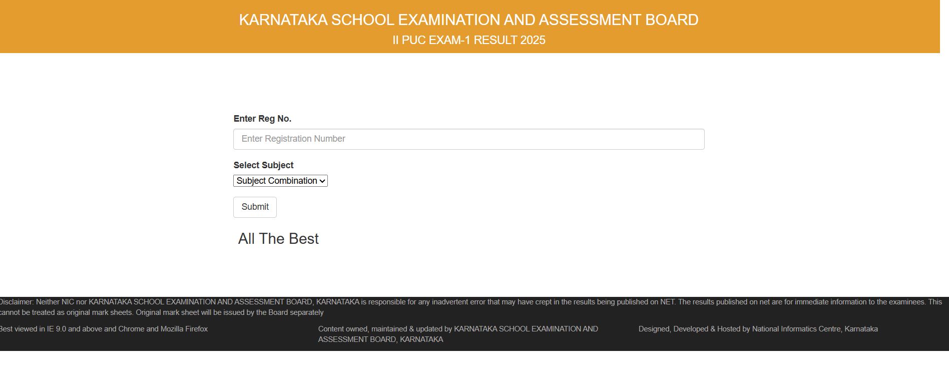 Karnataka SSLC Result 2025