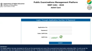 NEET UG Admit Card 2025