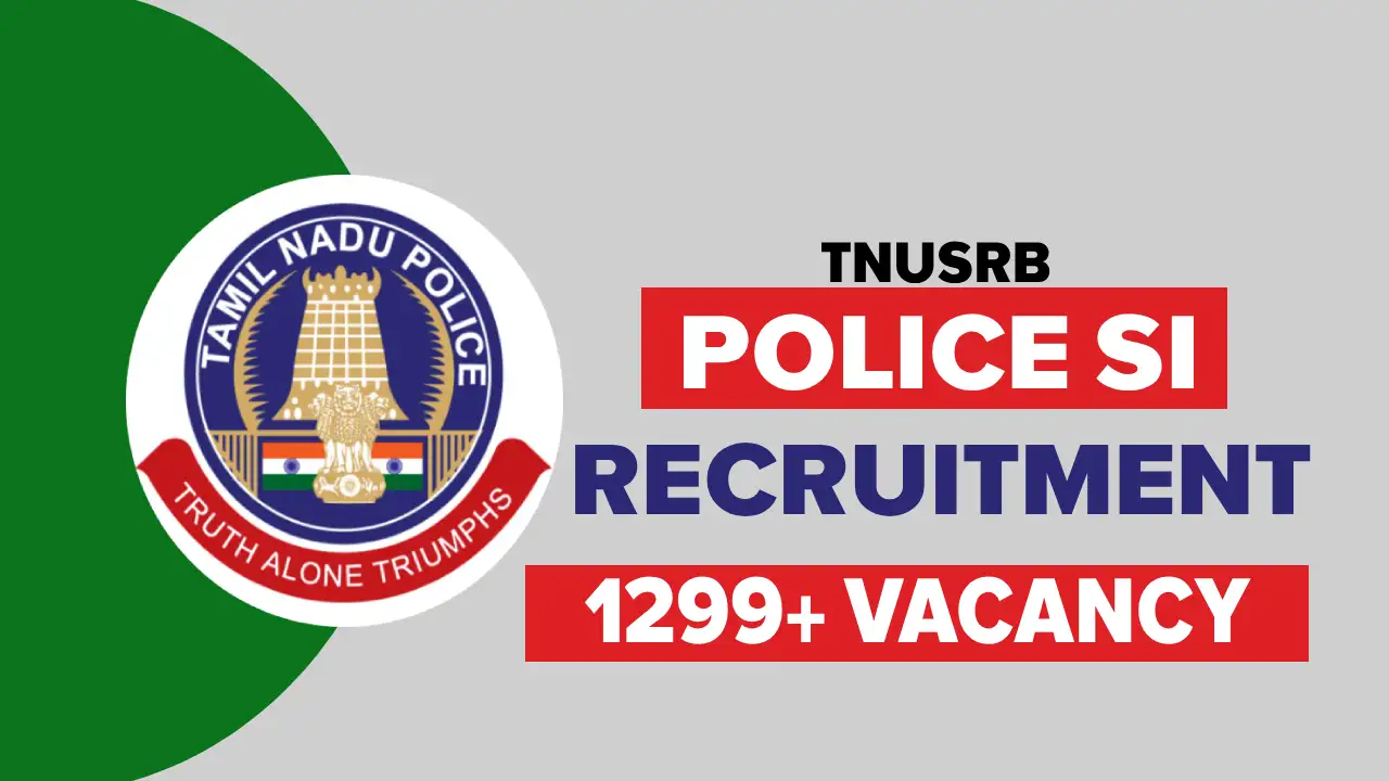TNUSRB SI Recruitment 2025